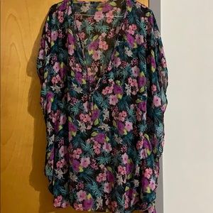 Sheer beach cover up